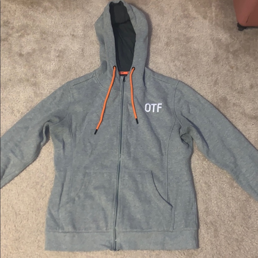 Orangetheory OTF Full Zip Hoodie Gray